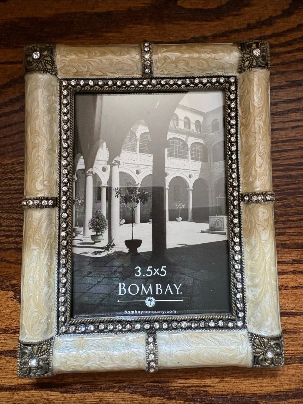 Vintage Bombay Company Cream/Bronze Photo Frame